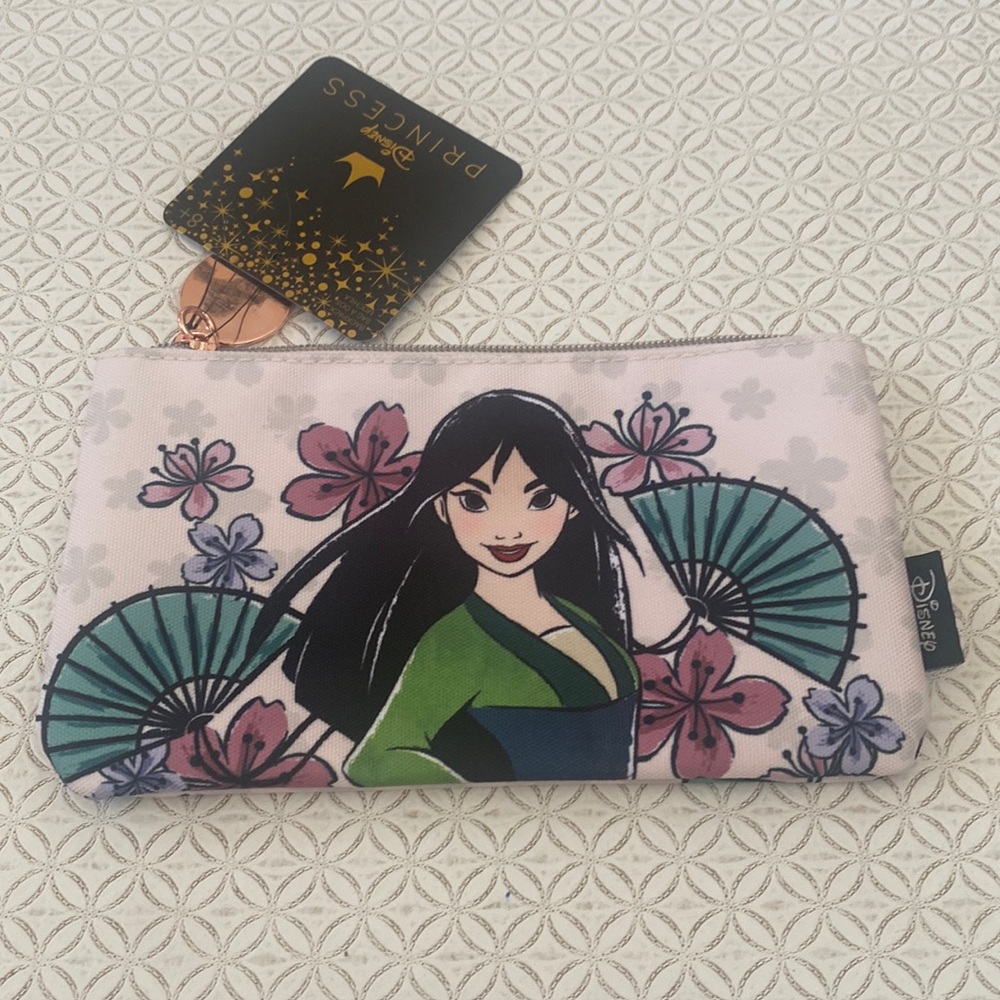Loungefly Disney Mulan Princess Canvas Makeup Pouch
